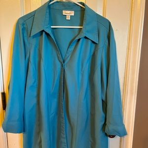 Dress Barn 22/24 ,blue ,mid sleeve